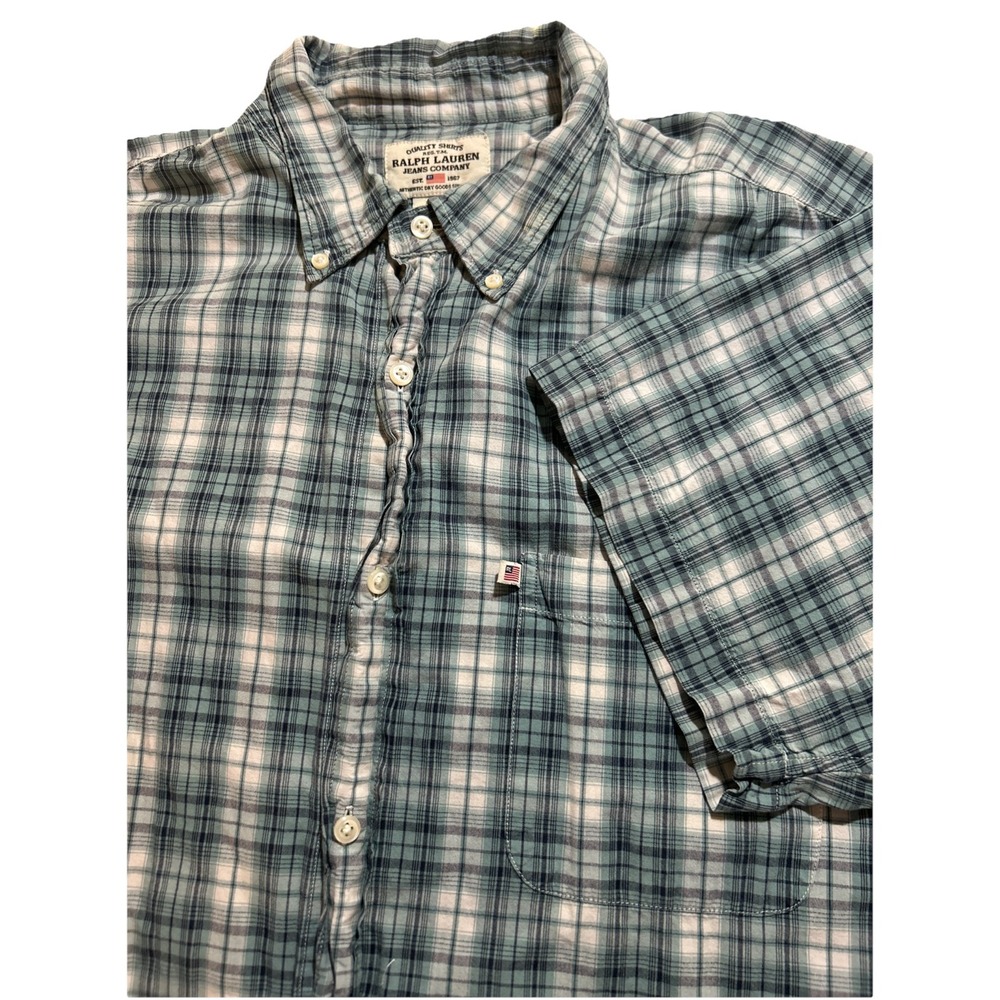 Vintage 90s Polo Jeans Co Ralph Lauren Long Sleeve Button Down Shirt Men's XL